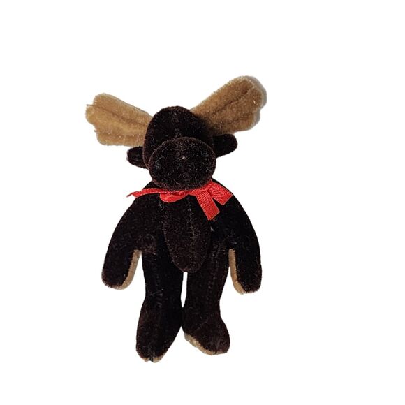 Boyds Bears Wuzzies Talbot F. Wuzzie Jointed Stuffed Moose With Tag - Picture 1 of 5